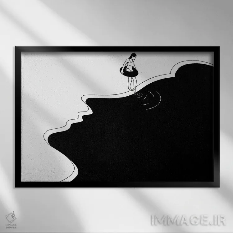 تابلو لمس اثر فیلیپو اسپینلی - نمای قابدار مشکی
