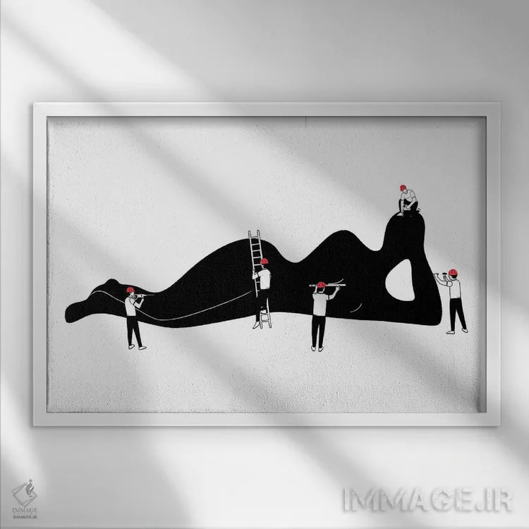 تابلو ساختن اثر فیلیپو اسپینلی - نمای قابدار سفید