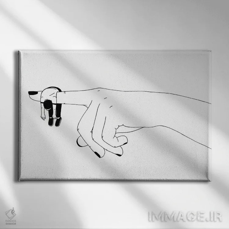 تابلو آویزان بودن اثر فیلیپو اسپینلی - نمای روبهرو روی دیوار