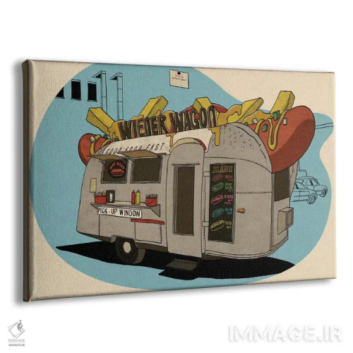 تابلو واگن سوسیس (فروشگاه سوسیس متحرک) اثر فایو بای فایو کالکتیو - نمای پرسپکتیو محصول