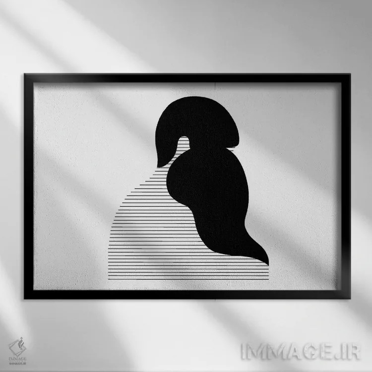 تابلو آغوش اثر فیلیپو اسپینلی - نمای قابدار مشکی