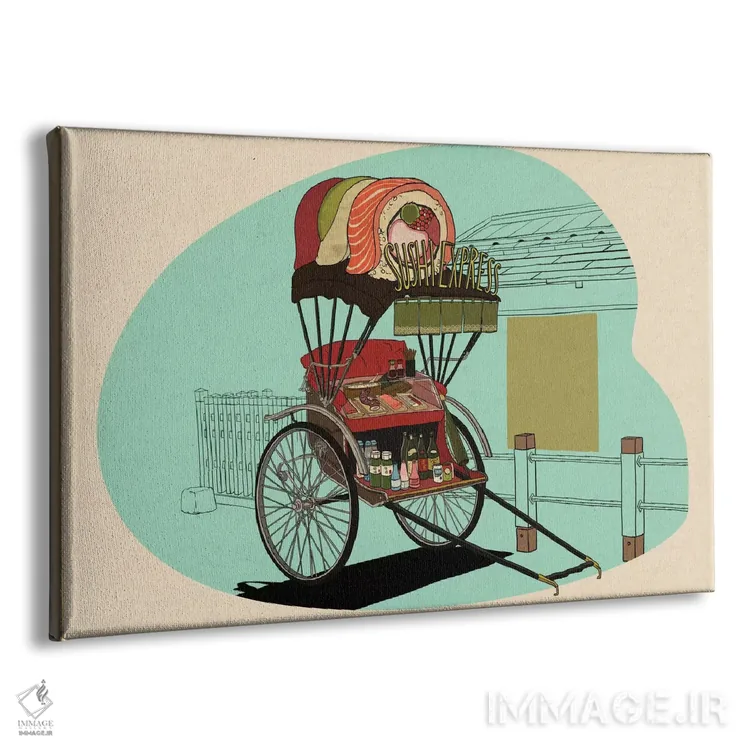 تابلو اکسپرس سوشی (سوشی سریع) اثر فایو بای فایو کالکتیو - نمای پرسپکتیو محصول