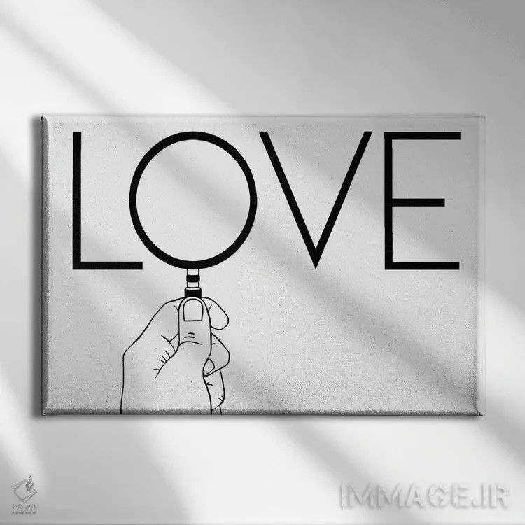 تابلو عشق هرگز آنطور که به نظر میرسد نیست اثر فیلیپو اسپینلی - نمای روبهرو روی دیوار