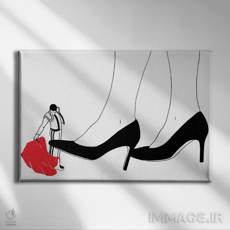 تابلو ماتادور (گاو باز اسپانیا) اثر فیلیپو اسپینلی - نمای روبهرو روی دیوار