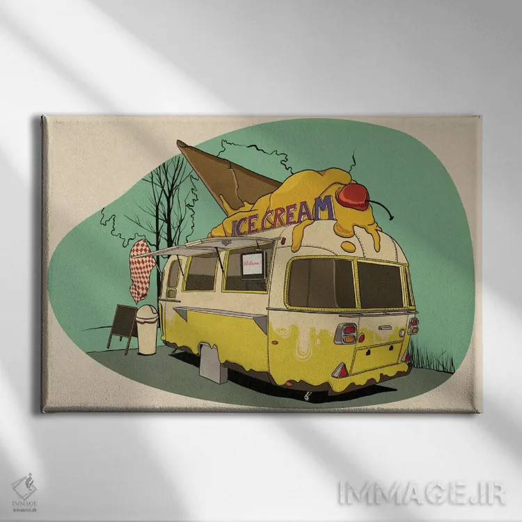 تابلو تو فریاد میزنی اثر فایو بای فایو کالکتیو - نمای روبهرو روی دیوار