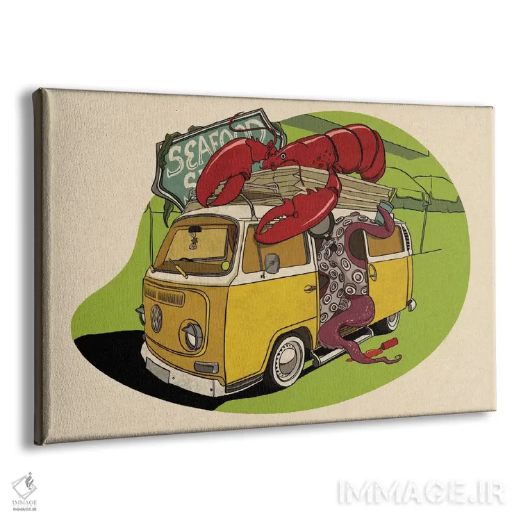 تابلو نمو را خوردن (اشاره به کارتون نمو) اثر فایو بای فایو کالکتیو - نمای پرسپکتیو محصول