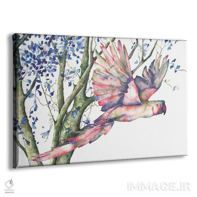 تابلو طوطی اثر فلاویا کودمی - نمای پرسپکتیو محصول