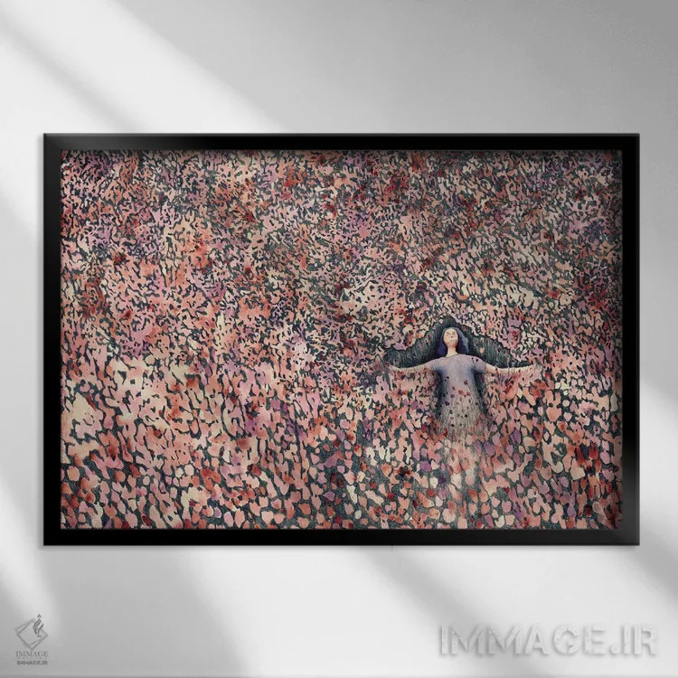 تابلو در رویا اثر فلاویا کودمی - نمای قابدار مشکی