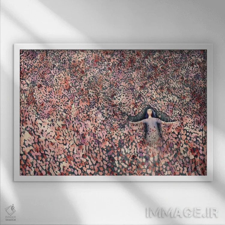 تابلو در رویا اثر فلاویا کودمی - نمای قابدار سفید