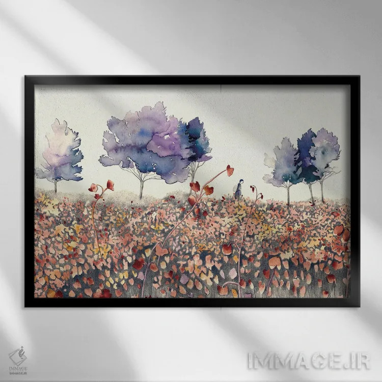 تابلو بهار اثر فلاویا کودمی - نمای قابدار مشکی