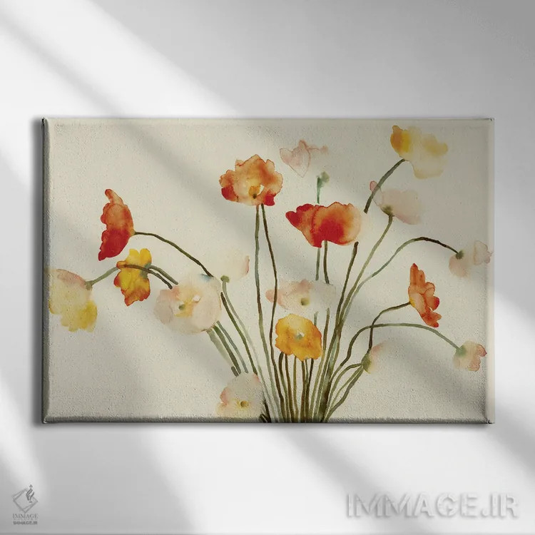 تابلو دستهگل اثر فلاویا کودمی - نمای روبهرو روی دیوار