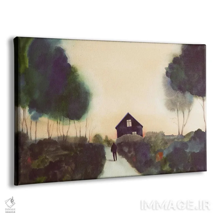 تابلو خانهٔ آبی اثر فلاویا کودمی - نمای پرسپکتیو محصول