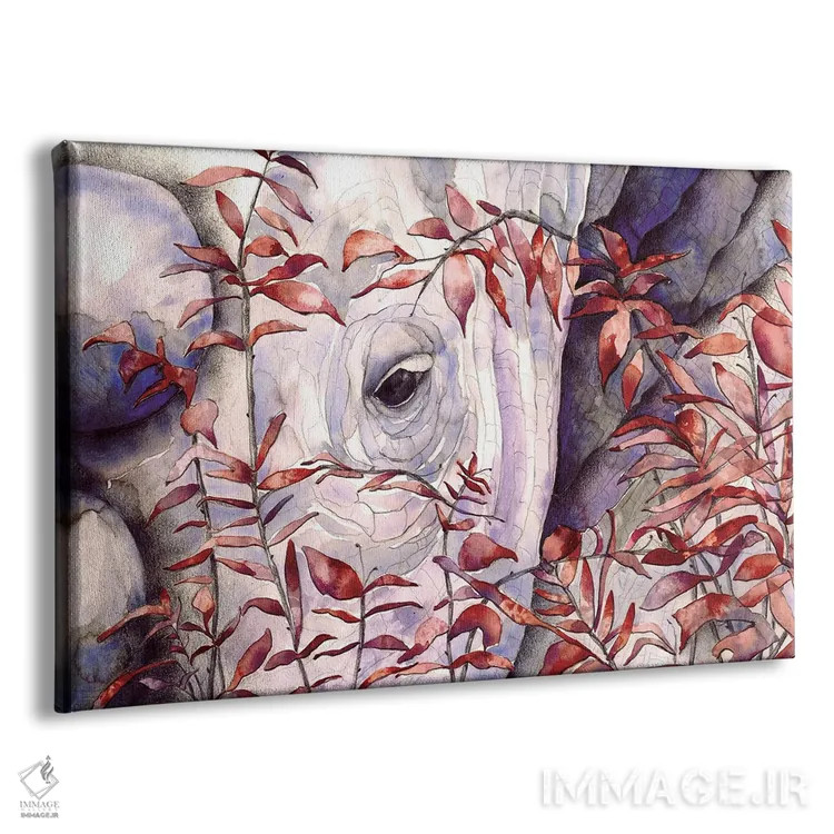 تابلو کرگدن II اثر فلاویا کودمی - نمای پرسپکتیو محصول