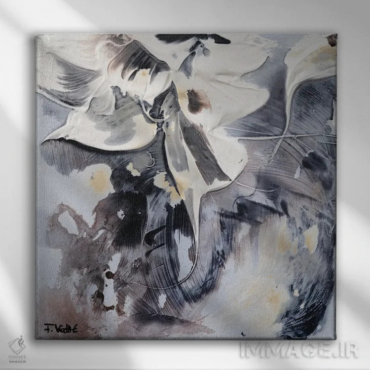 تابلو خاک سپاسگزاری IV اثر فرانسواز واتره - نمای روبهرو روی دیوار