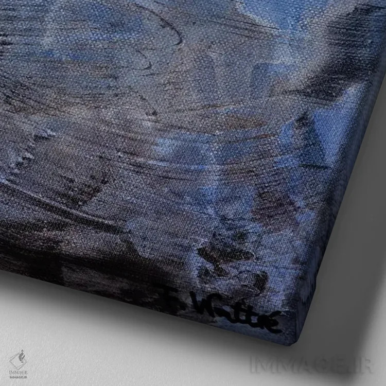 تابلو خاک سپاسگزاری II اثر فرانسواز واتره - نمای نزدیک بافت بوم