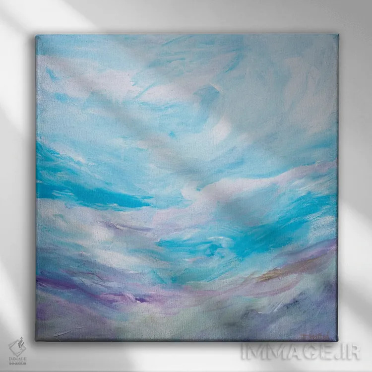 تابلو خاطرات پروانس (منطقه فرانسه) اثر فرانسواز واتره - نمای روبهرو روی دیوار