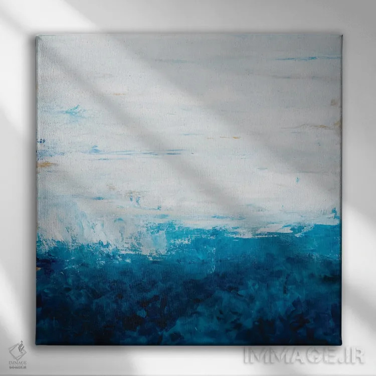 تابلو رقص با امواج اثر فرانسواز واتره - نمای روبهرو روی دیوار