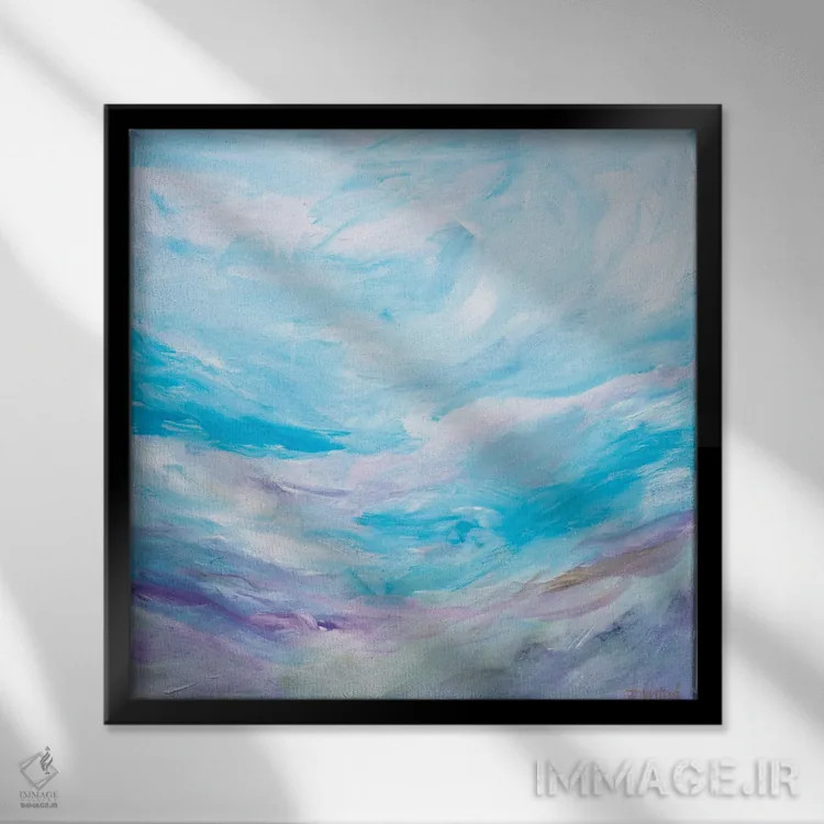 تابلو خاطرات پروانس (منطقه فرانسه) اثر فرانسواز واتره - نمای قابدار مشکی