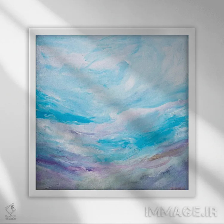 تابلو خاطرات پروانس (منطقه فرانسه) اثر فرانسواز واتره - نمای قابدار سفید