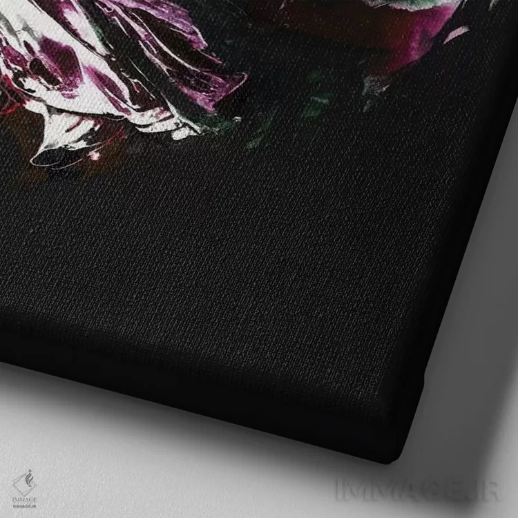 تابلو تنها تو و من اثر فرانسواز واتره - نمای نزدیک بافت بوم