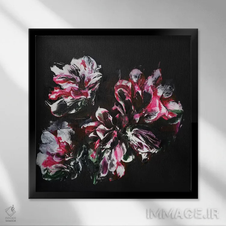 تابلو تنها تو و من اثر فرانسواز واتره - نمای قابدار مشکی