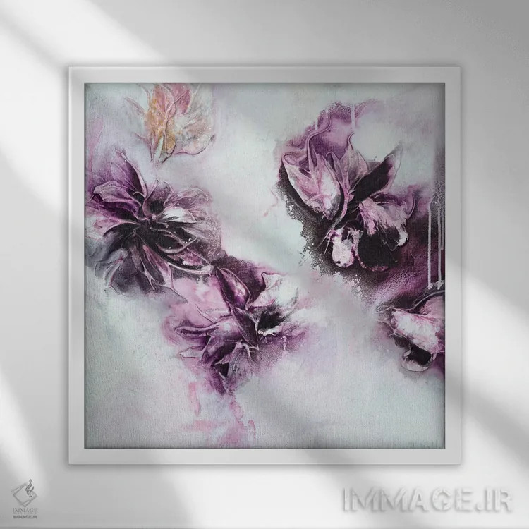 تابلو خاطرات خوش اثر فرانسواز واتره - نمای قابدار سفید