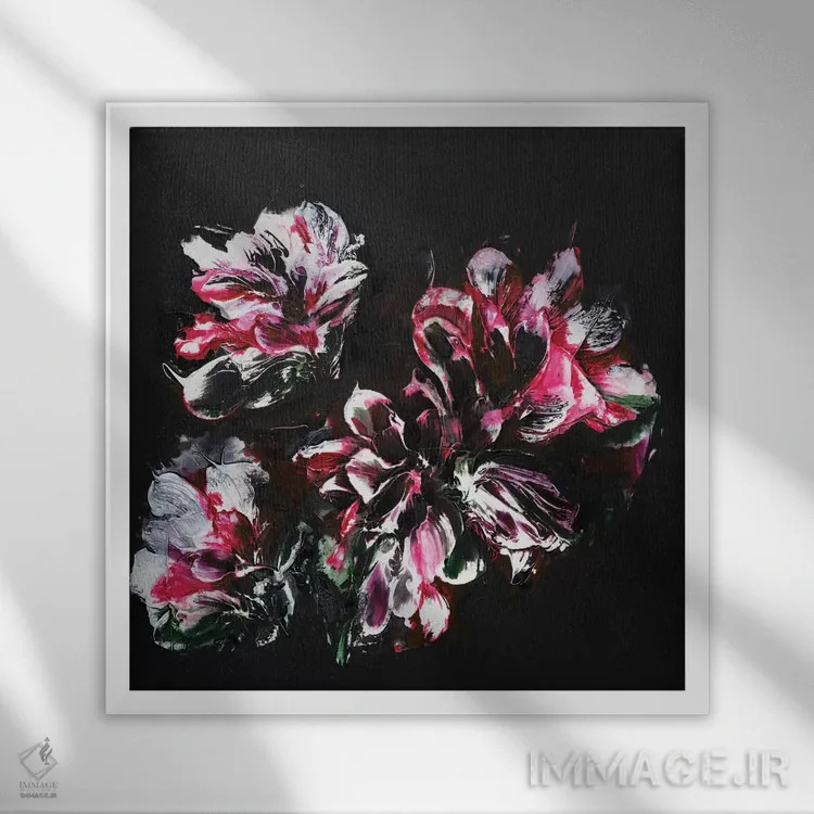 تابلو تنها تو و من اثر فرانسواز واتره - نمای قابدار سفید