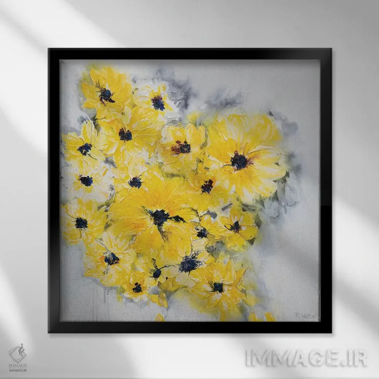 تابلو عصر تابستانی اثر فرانسواز واتره - نمای قابدار مشکی