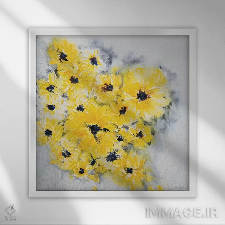 تابلو عصر تابستانی اثر فرانسواز واتره - نمای قابدار سفید