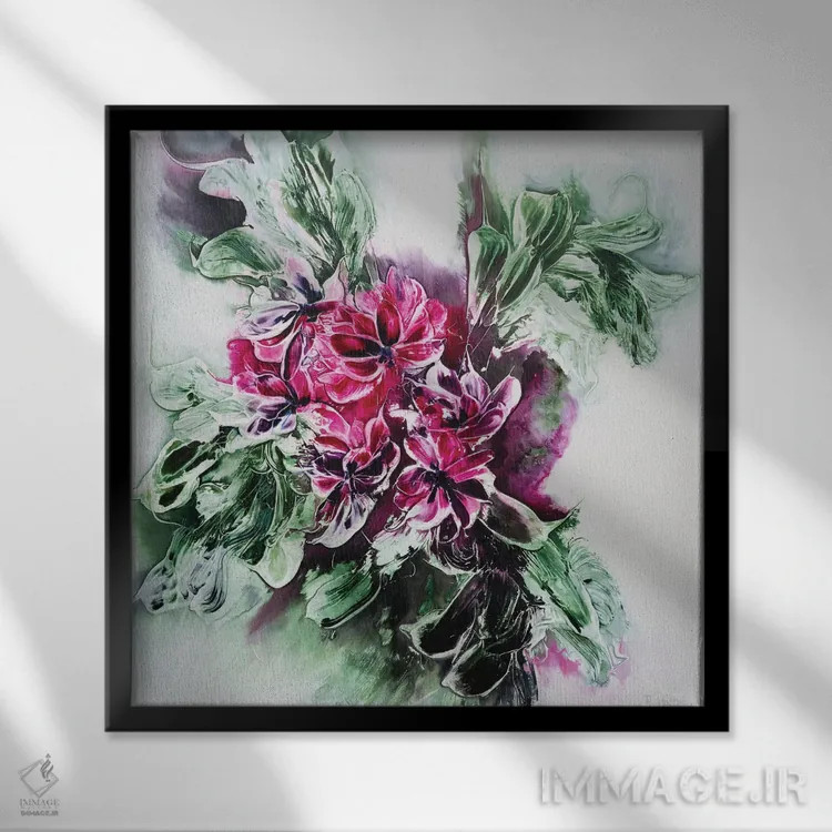 تابلو بهار سرشار اثر فرانسواز واتره - نمای قابدار مشکی