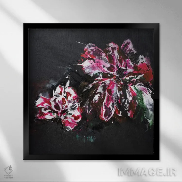 تابلو شبهای شیرین اثر فرانسواز واتره - نمای قابدار مشکی