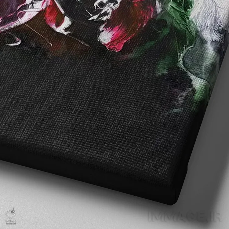 تابلو شبهای شیرین اثر فرانسواز واتره - نمای نزدیک بافت بوم