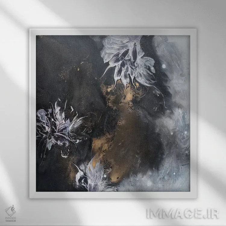 تابلو یک بار دیگر مرا ببوس اثر فرانسواز واتره - نمای قابدار سفید