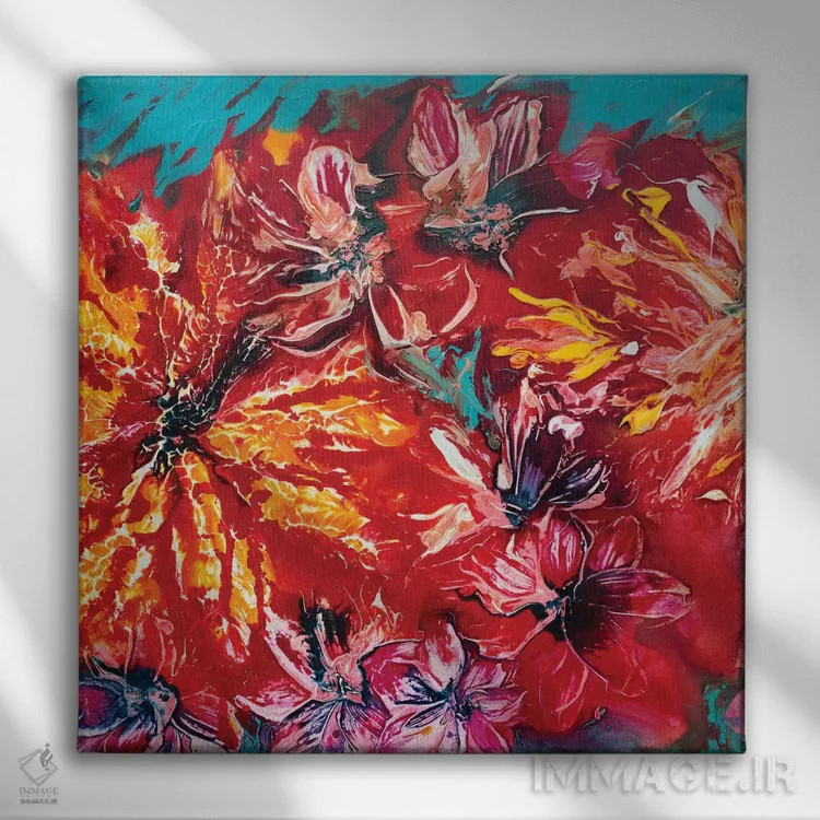 تابلو باغ گرمسیری II اثر فرانسواز واتره - نمای روبهرو روی دیوار