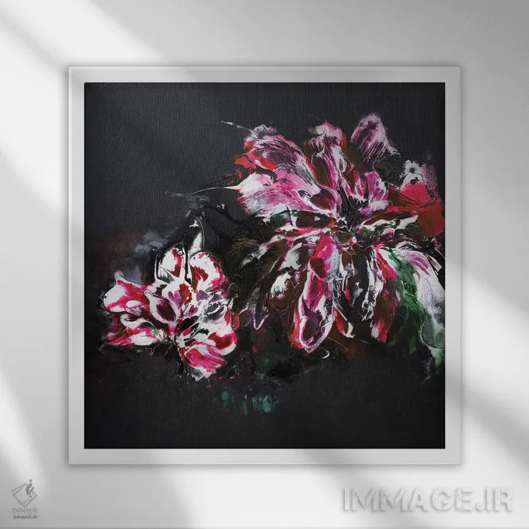 تابلو شبهای شیرین اثر فرانسواز واتره - نمای قابدار سفید