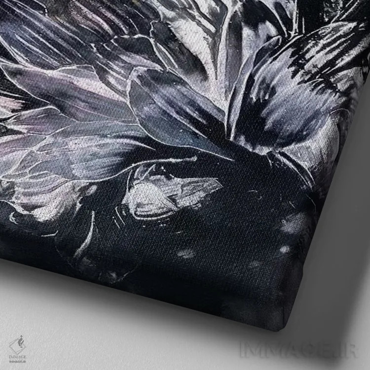 تابلو این ترانه برای توست اثر فرانسواز واتره - نمای نزدیک بافت بوم