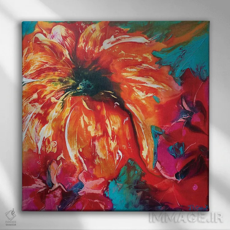 تابلو باغ گرمسیری III اثر فرانسواز واتره - نمای روبهرو روی دیوار