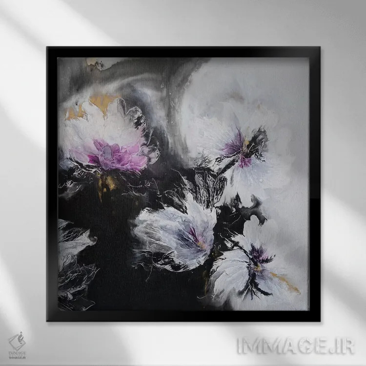 تابلو زیبایی در تاریکی هست II اثر فرانسواز واتره - نمای قابدار مشکی