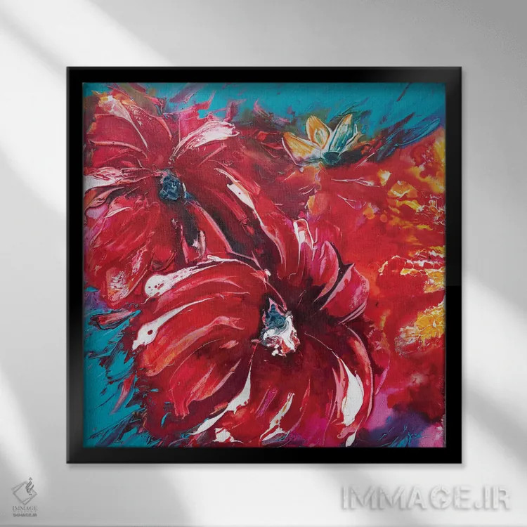 تابلو باغ گرمسیری I اثر فرانسواز واتره - نمای قابدار مشکی