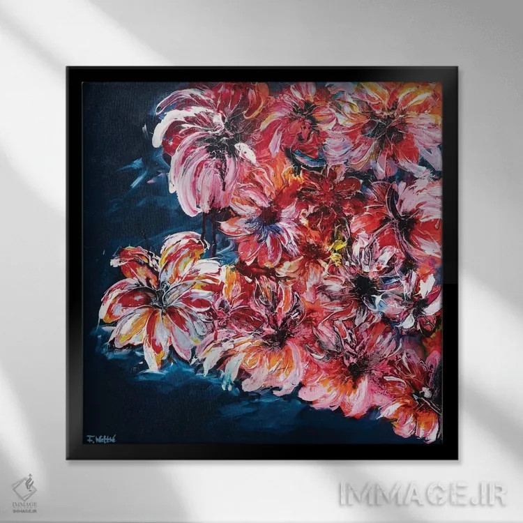 تابلو تابستان وحشی اثر فرانسواز واتره - نمای قابدار مشکی