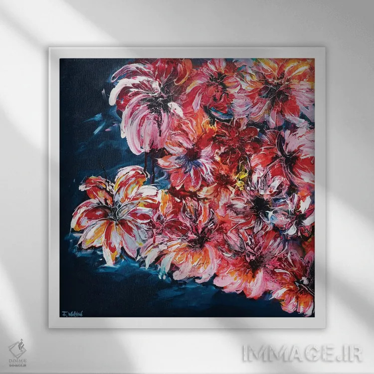 تابلو تابستان وحشی اثر فرانسواز واتره - نمای قابدار سفید