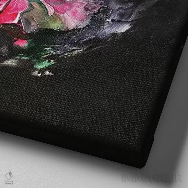 تابلو تو باعث این احساس در من میشوی اثر فرانسواز واتره - نمای نزدیک بافت بوم