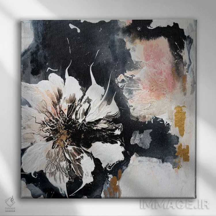 تابلو دالیا اثر فرانسواز واتره - نمای روبهرو روی دیوار