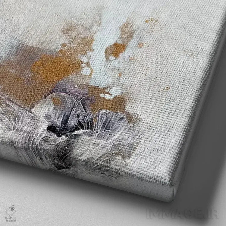 تابلو زرق و برق، عزیزم، زرق و برق اثر فرانسواز واتره - نمای نزدیک بافت بوم