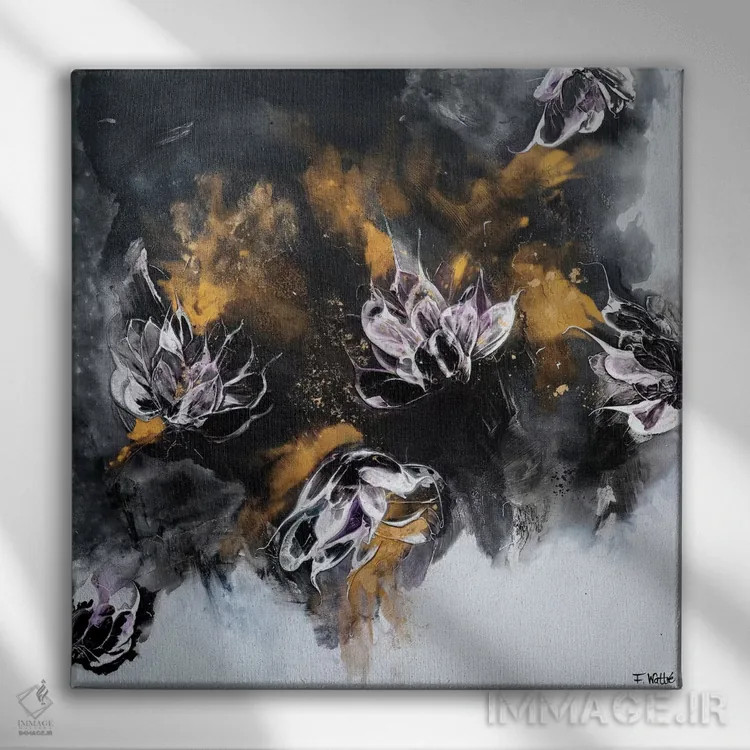 تابلو رقصیدن تا غروب II اثر فرانسواز واتره - نمای روبهرو روی دیوار