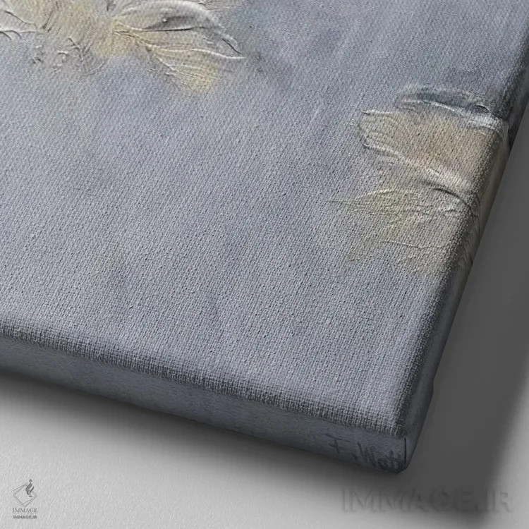 تابلو یک صبح جدید I اثر فرانسواز واتره - نمای نزدیک بافت بوم