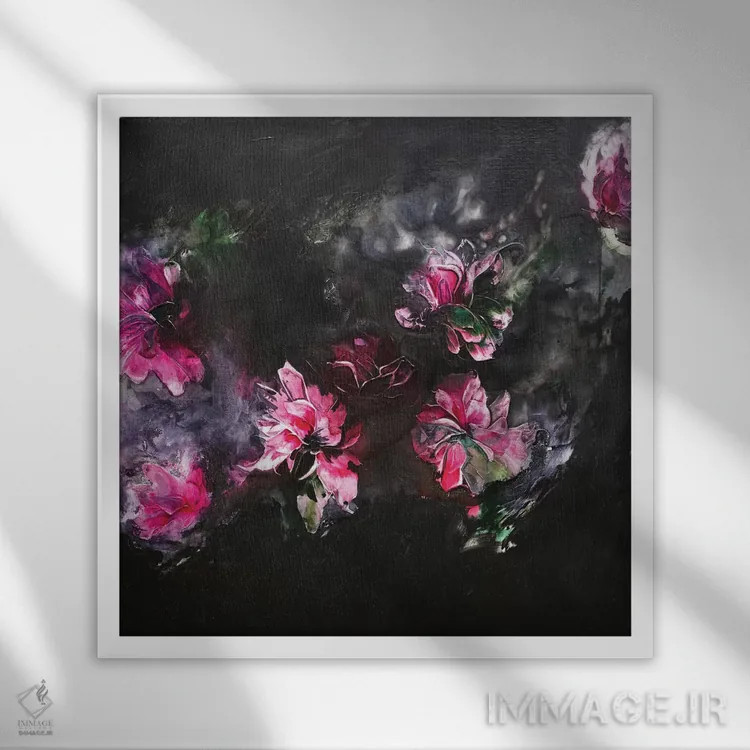 تابلو تو باعث این احساس در من میشوی اثر فرانسواز واتره - نمای قابدار سفید