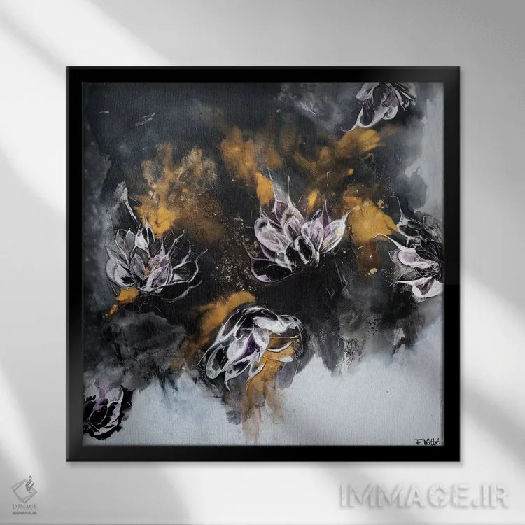 تابلو رقصیدن تا غروب II اثر فرانسواز واتره - نمای قابدار مشکی