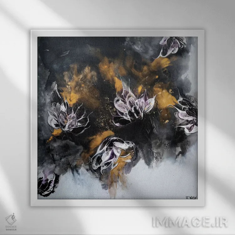 تابلو رقصیدن تا غروب II اثر فرانسواز واتره - نمای قابدار سفید