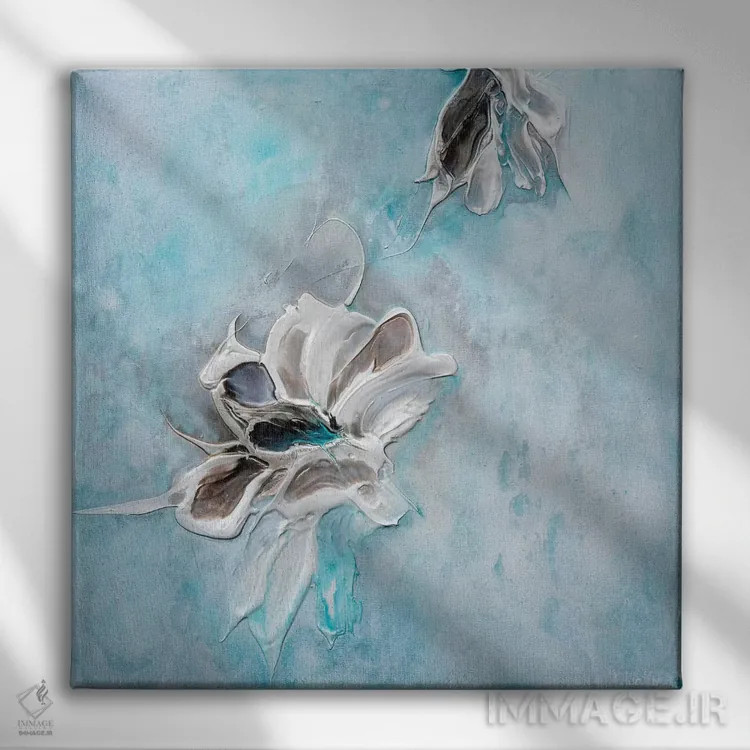 تابلو در دریای فیروزهای II اثر فرانسواز واتره - نمای روبهرو روی دیوار